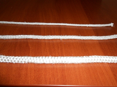 Шнур термостойкий уплотнительный D 10 мм (3 метра) белый